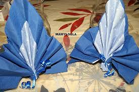 Pliage De Serviette Bi Color Eventail D Orient Pliage Serviette Serviettes Serviette Papier