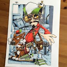 Coloured Cheo Sketch Ironlakstrikers Bboy Cazal Graffiti Characters Marker Art Graffiti Drawing
