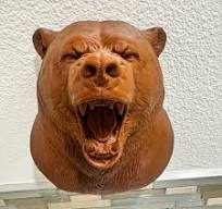 Fierce Grizzly Bear Head Wall Sculpture | Rustic Animal Decor | 3D Wall  Mounted Bear Art | Cabin Lodge Man Cave Accent | Bear Wall Mount