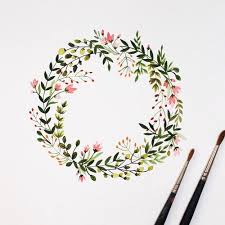 Kartinka Ot Bonnie Wreath Watercolor Wreath Drawing Watercolor Flowers