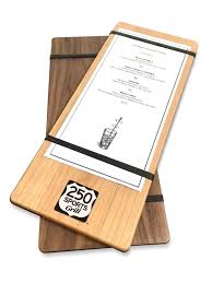 Wood Menu Plank With Screen Printing Wood Menu Menu Design Menu Cover