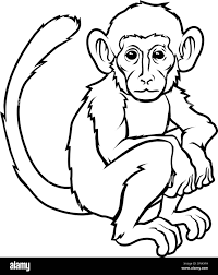 Eine Abbildung eines stilisierten Affen vielleicht ein Affe tattoo  Stock-Vektorgrafik - Alamy