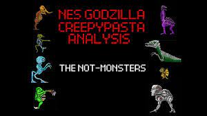 It has a large beam cannon hidden inside its mouth, sharp front and back legs, and a pair of large cannons installed on each side. Nes Godzilla Creepypasta Analysis The Not Monsters Youtube