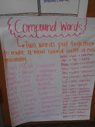 Compound Words Anchor Chart Classroom News Mrs Van