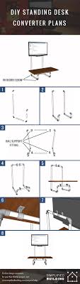 Diy standing desk converter diy, alternative to build an excellent solution ergonomic health information about its a readymade standing desk memory controller american walnut top black frame office furniture. Diy Standing Desk Converter Step By Step Plans Simplified Building