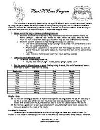 Articulation Home Programs R Ch K And G L S Sh Th In 2020 Articulation Informative Speech Therapy