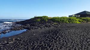 The area is surrounded by sea cliffs, among the tallest on the planet. Black Sand Beach On The Big Island Of Hawaii Youtube