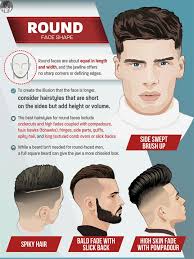 Men with a square face shape should consider trying out the textured crop haircut because the shorter length accentuates their the side swept clean fade adds definition and looks best on men with a round face shape. Best Men S Haircuts For Your Face Shape 2021 Illustrated Guide