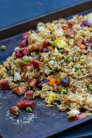 Hibachi Style Griddle Pork Fried Rice Restaurant Style Fried Rice At Home Recipe Pork Fried Rice Outdoor Cooking Recipes Griddle Cooking Recipes