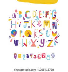 My first step was to make the base that the magnetic letters would stick to. Colorful Modern Alphabet Numbers Kids Stock Vector Royalty Free 1065413738