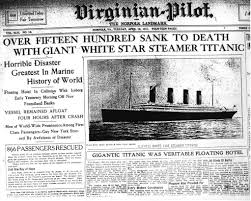titanic newspaper articles from 1912