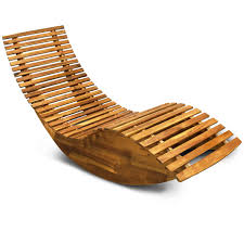 Made from sustainably sourced acacia wood with a specially made mesh for the seat, these lounges are both comfortable and stylish. Cucunu Chaise Lounge Outdoor In Weatherproof Acacia Wood For Patio Pool Or Spa I Rocking Sun Lounger Chair For Sunbathing I Patio Lounge Chair Garden Season
