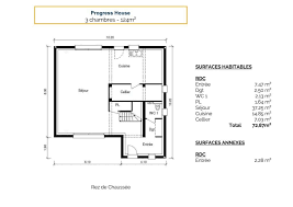 142.000 € appartement t2, 43 m2 quartier chutes la vie. Maison Progress House Plan Maison Moderne A Etage