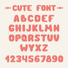 Select a letter below to view that alphabet font. Simple Colorful Hand Drawn Font Stock Vector Colourbox