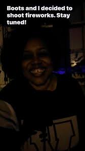 Boots and I decided to shoot fireworks after seeing videos of Latoya  Fields-Collins shooting fireworks. Stay tuned!