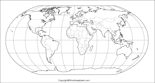 Large political world map here. Printable Blank World Map Outline Transparent Png Map