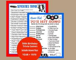 The song rocket 88 released in 1951 is often credited with ushering in the era of rock n roll. 50s Song Trivia Game Etsy