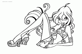32 winx club pictures to print and color. Coloring Pages Winx Club Coloring Home