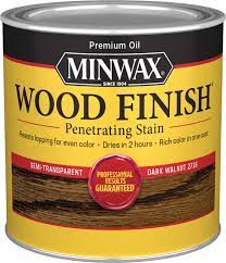 Synthetic bristle brushes, foam brushes, and lambswool applicators. Minwax Dark Walnut Stain 1 2 Pint