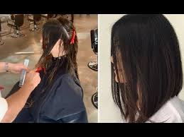 Go out on a fine day and flaunt your hairstyle. Long Bob Haircut Tutorial How To Cut Long Layered Haircut Tutorial Haircut With Razor Youtube
