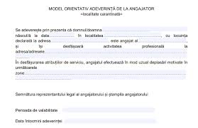 Daca ai o problema medicala, inainte sa te duci la medicul de familie sa poti beneficia de asigurare, ai nevoie de. Modelul De AdeverinÈÄ De La Angajator Èi Cea De Tranzitare A LocalitÄÈilor In CarantinÄ Publicate De