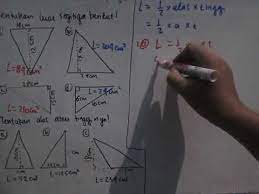Mencari luas segitiga sama sisi dengan gampang. Matematika 4 Sd Luas Segitiga Lengkap Dan Mencari Alas Atau Tingginya Youtube