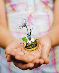 Recycling Basteln Mini Garten Im Kronkorken Mit Baumchen Und Hase Basteln Mit Kronkorken Recycling Basteln Kronkorken