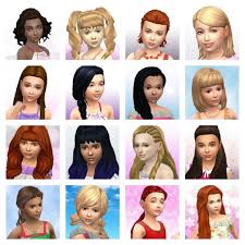 Love4sims4 Sims 4 Children Kids Hairstyles Sims 4 Toddler