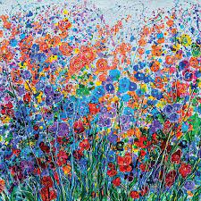 Visit the purple house today! Summer Meadow Canvas Wall Art By Olena Art Icanvas