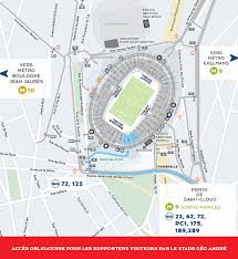 Please choose a different date. Plan D Acces A La Tribune Visiteurs Du Parc Des Princes Infos Match Billet Smc Informations Stade Malherbe De Caen