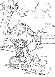 Groovy Girls Camping At Backyard Coloring Pages Camping Coloring Pages Girl Scout Camping Girl Scouts