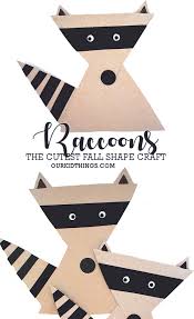 Simple Shape Raccoon Craft Our Kid Things In 2020 Preschool Crafts Raccoon Craft Animal Crafts For Kids
