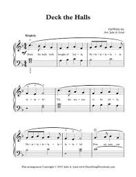 Deck The Halls Easy Christmas Piano Solo Free To Print From Piano Song Download Christmas Piano Christmas Piano Music Easy Piano