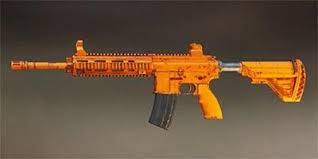 Pubg Mobile M416 Orange Rugged Skin Images Guns Skin