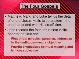 Faith, hope and love will blossom in your innermost being because these crucial books of the bible are unlocked for you. Ppt The Four Gospels Matthew Mark Luke And John Powerpoint Presentation Id 80281
