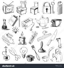 Objects Collection Hand Drawing Object Drawing Sketches How To Draw Hands