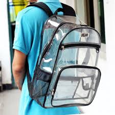 Heavy Duty Clear Backpack Durable See Through Student School Bookbag Quality Transparent Workbag Easy Stadium Security Check Bag Daypack(Black-Large) à´à´¨àµà´¨à´¤à´¿à´¨àµà´³àµà´³ à´à´¿à´¤àµà´°à´