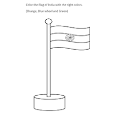 Use crayola® crayons, colored pencils, or markers to color the flag of india. Top 10 Free Printable India Coloring Pages Online