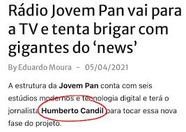 May 31, 2021 · não fosse por escrito, difícil acreditar: Dom On Twitter A China Entrou Na Jovem Pan Apos Denuncias Do Realpfigueiredo Eu Descobri Que Humberto Candil Contratado Em Jan 2021 Como Diretor De Redacao Da Pan E Um Velho Conhecido Da