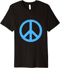 Peace sign people sticker blue | zazzle.com. Amazon Com Light Blue Peace Sign Premium T Shirt Clothing