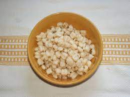 Pour 4 c (950 ml) of water and 1 tsp (5.9 g) of salt in a saucepan and bring it to a boil on your stove. Hominy Wikipedia