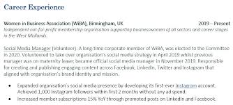 how to add volunteering to your cv