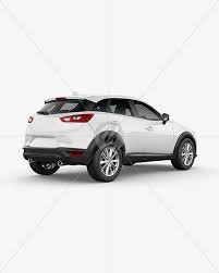 Download Compact Crossover Suv Mockup Back Half Side View In Vehicle Mockups On Yellow Images Object Mockups