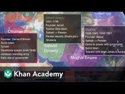 ottoman safavid and mughal empires video khan academy