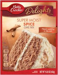 It only takes a few minutes to bring this cake mix from the box to the oven. Betty Crocker Delights Super Moist Spice Cake Mix Hy Vee Aisles Online Grocery Shopping