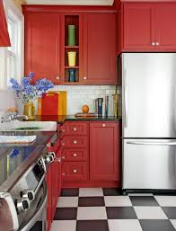 What Colors Go With Red 20 Knockout Combinations To Consider In 2020 Red Kitchen Cabinets Beautiful Kitchen Cabinets Red Kitchen Decor