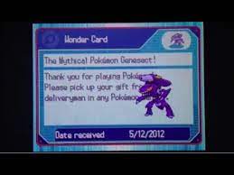 Pokemon Black White 2 Genesect Mystery Gift Youtube