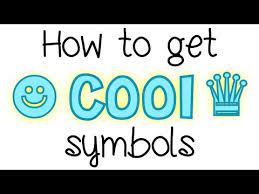 List of special characters and. How To Get Cool Symbols Tutorial Thursday 1 Youtube