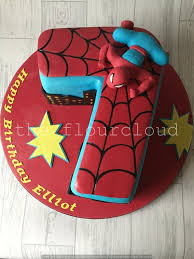 7th Birthday Cake For 7 Year Old Boy Images A Number 7 Birthday Cake With An Awesome Spiderman Theme 7th Birthday Cakes Superhero Birthday Cake Spiderman Birthday Cake