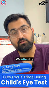 Wondering what to look for during your child's eye test? , Dr. Aditya Sethi  shares the 3 key focus areas every parent should know! , ☎️ Contact:  0124-4116003/ 9560076464. 🌐 Visit: www.adeh.in, 🏠 ...